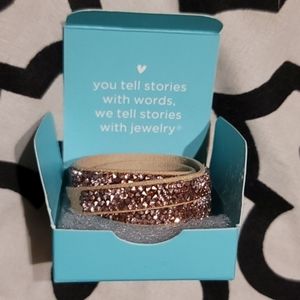 Origami Owl Swarovski® Rose Gold crystal double wrap bracelet/choker